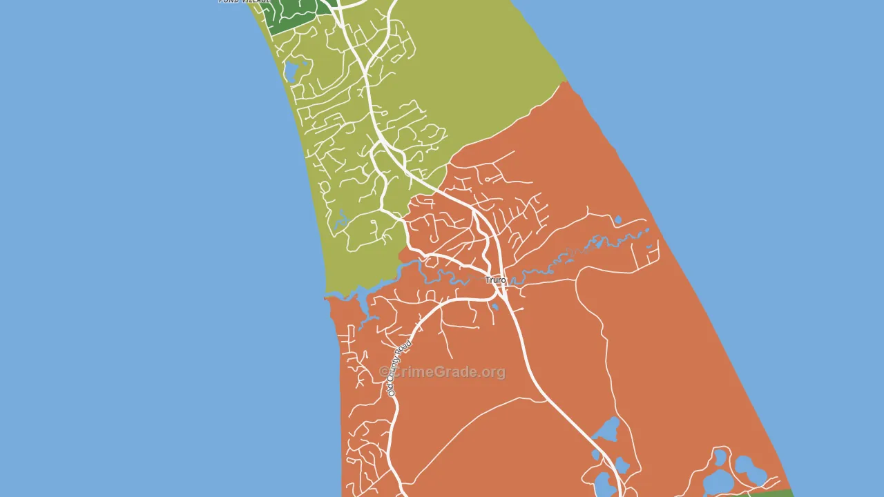 Truro, MA Map of Assault Rates