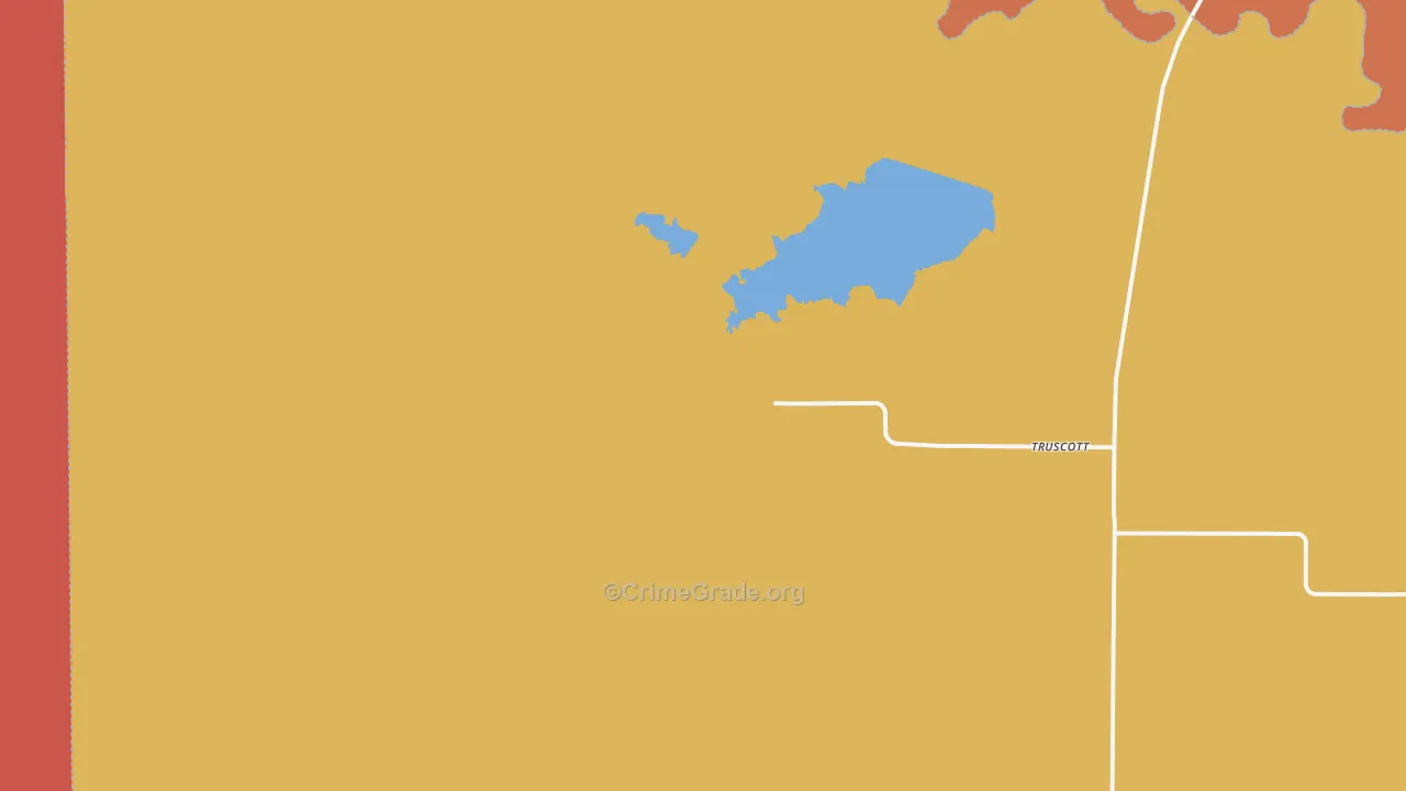 Truscott, TX Map of Assault Rates