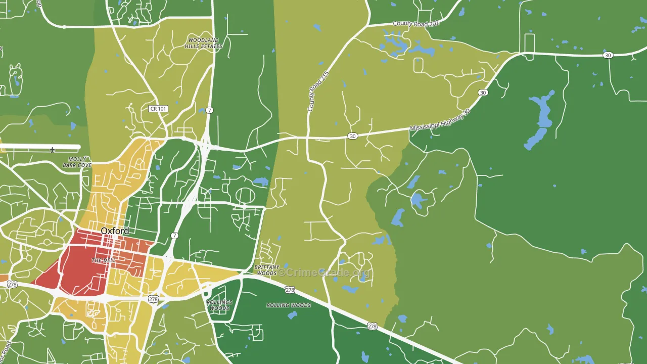 Tula, MS Map of Assault Rates