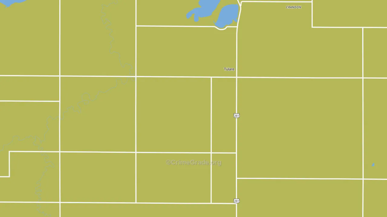 Tulare, SD Map of Assault Rates