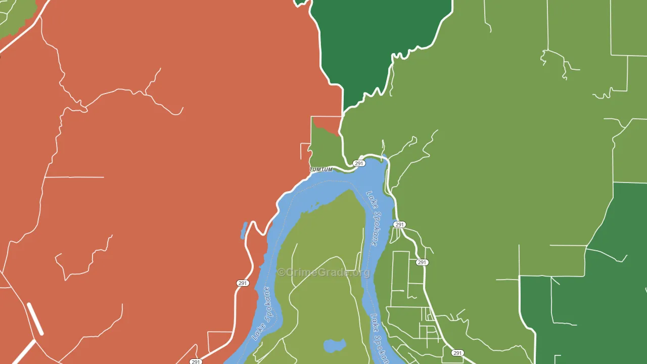 Tumtum, WA Map of Assault Rates