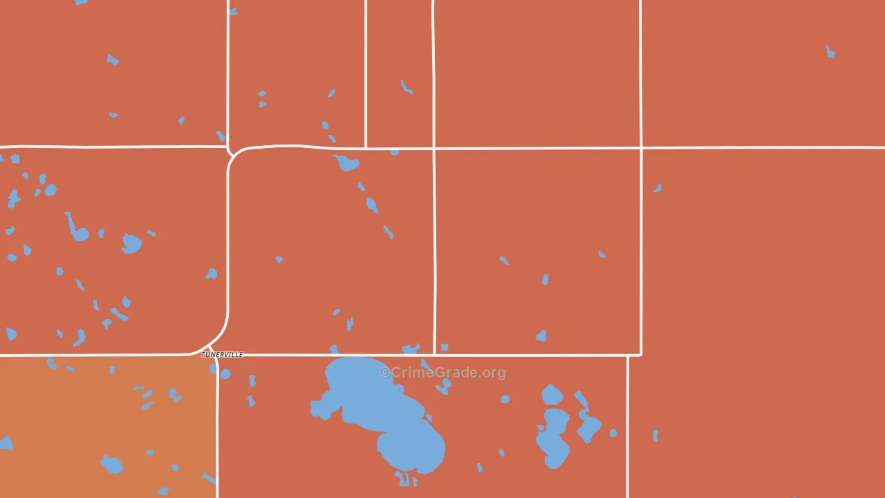 Tunerville, SD Map of Assault Rates