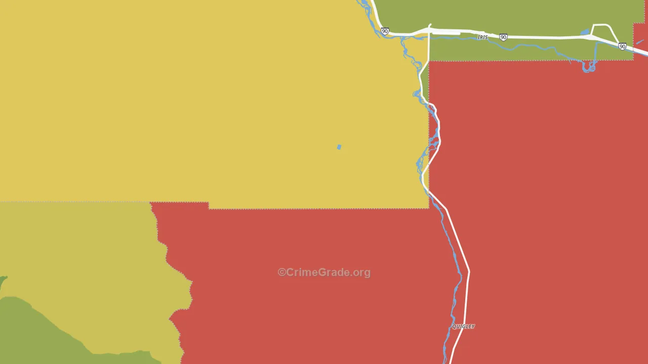 Turah, MT Map of Assault Rates