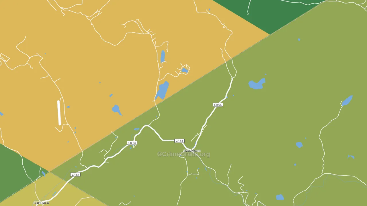 Turnwood, NY Map of Assault Rates