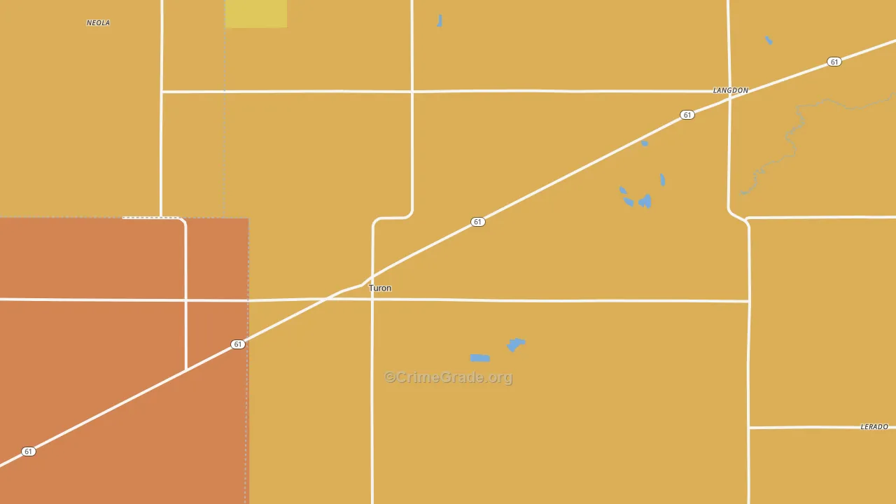 Turon, KS Map of Assault Rates