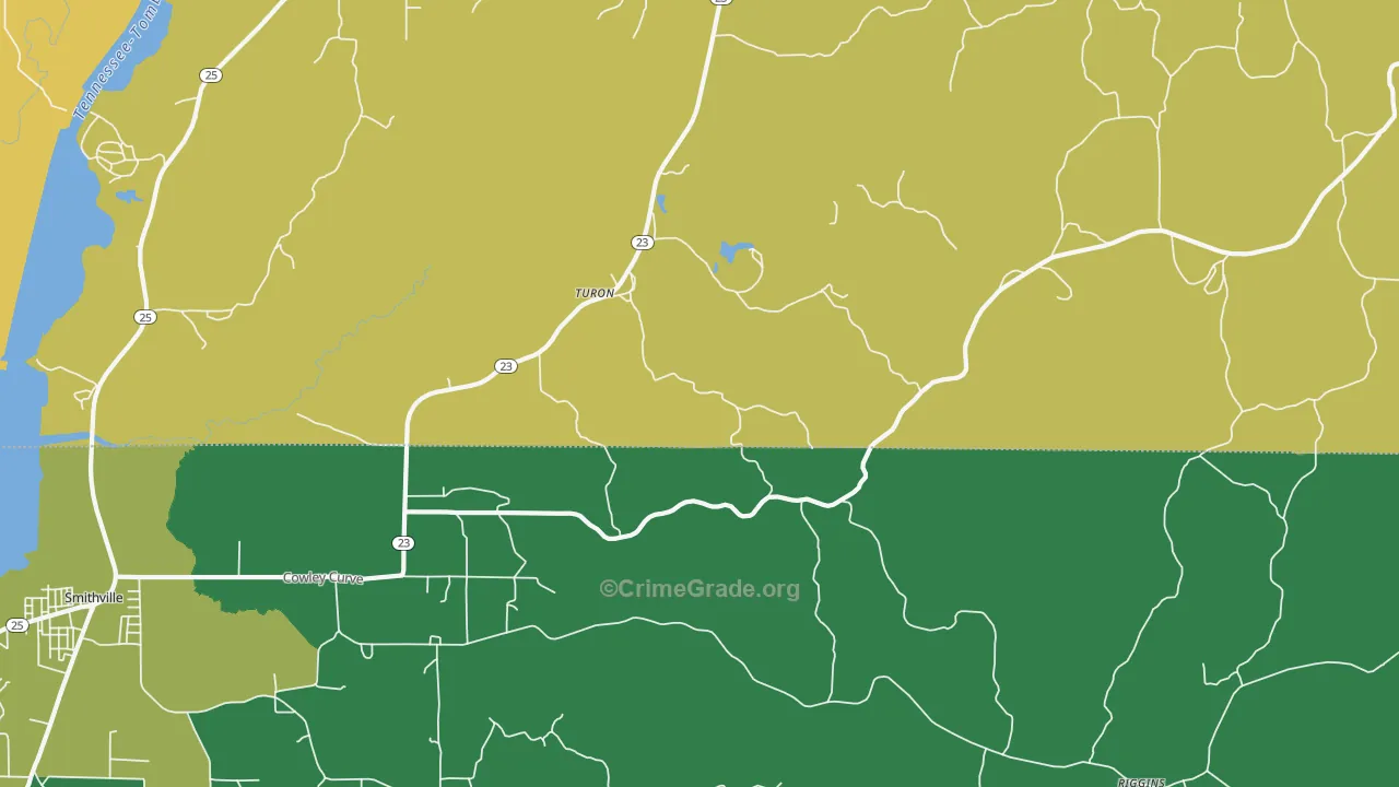 Turon, MS Map of Assault Rates
