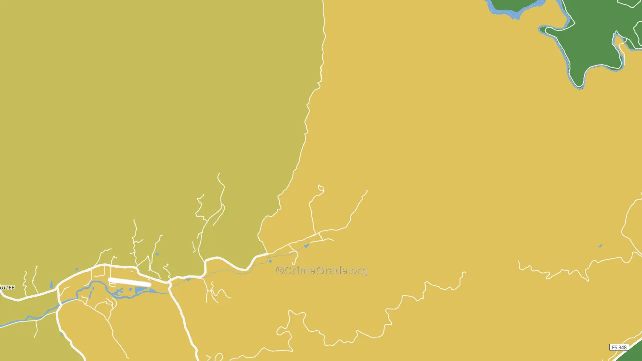 Tusquitee, NC Map of Assault Rates