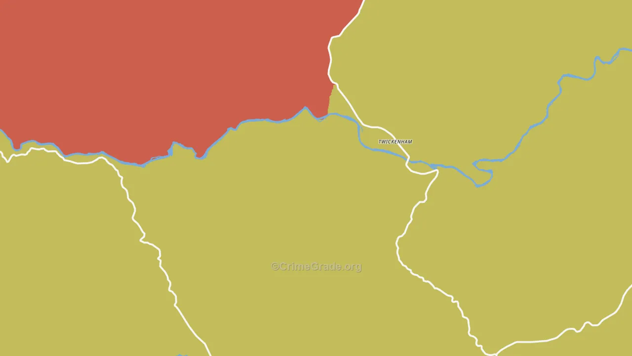 Twickenham, OR Map of Assault Rates