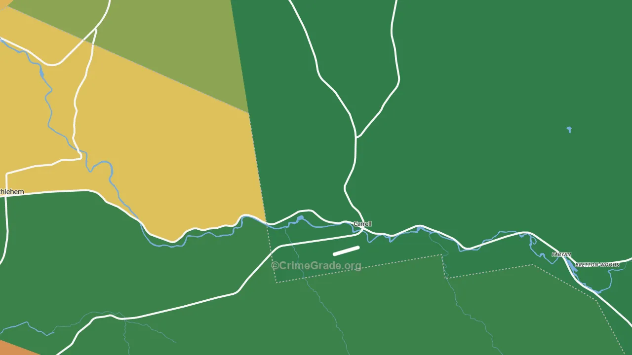 Twin Mountain, NH Map of Assault Rates
