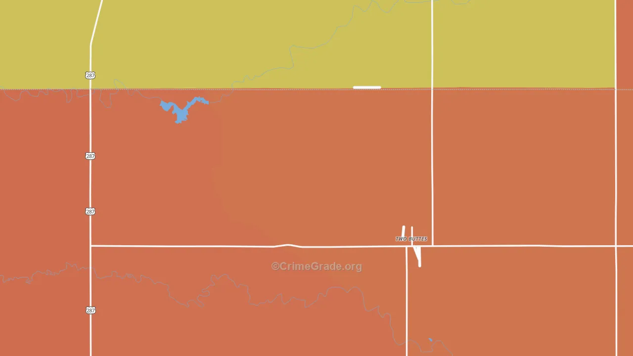 Two Buttes, CO Map of Assault Rates