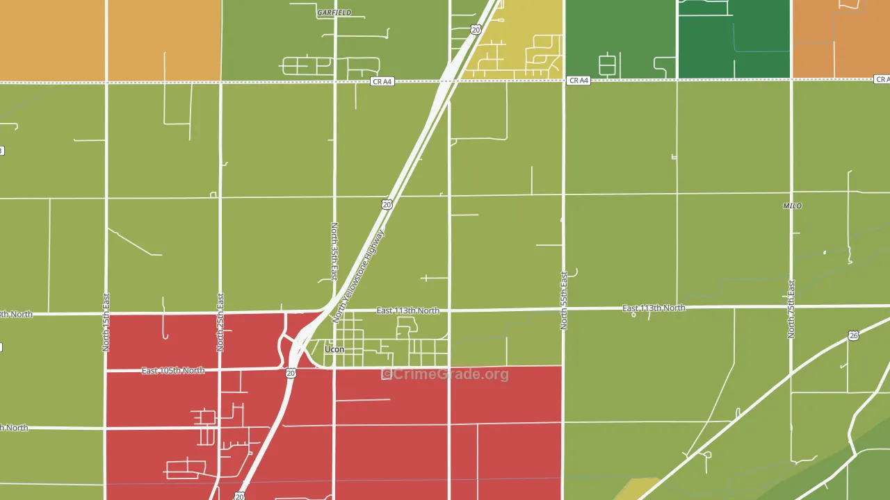 Ucon, ID Map of Assault Rates