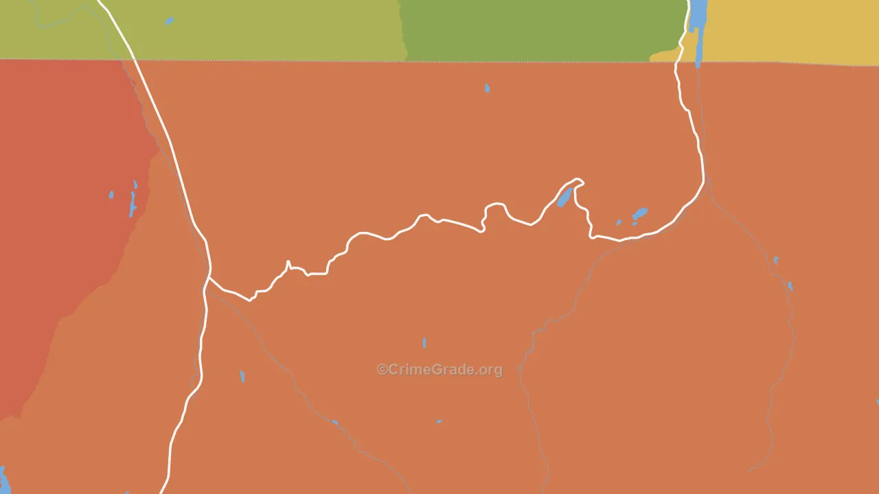Uinta National Forest, UT Map of Assault Rates