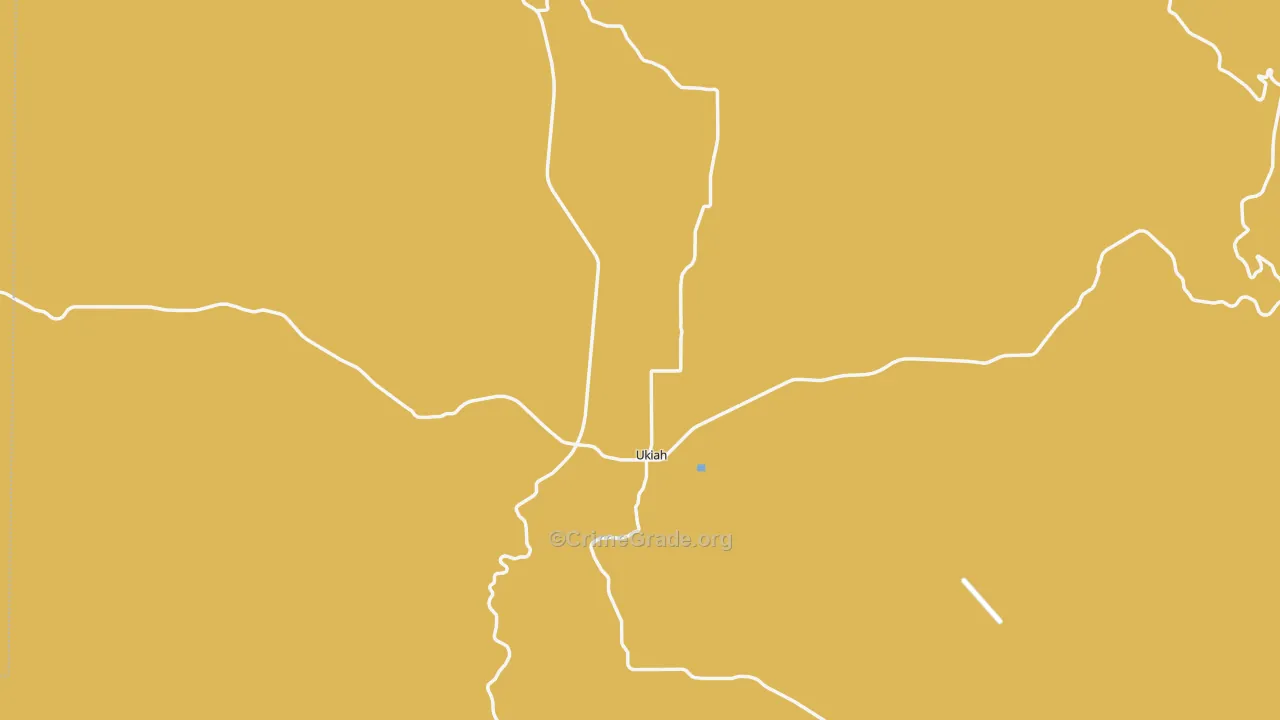 Ukiah, OR Map of Assault Rates