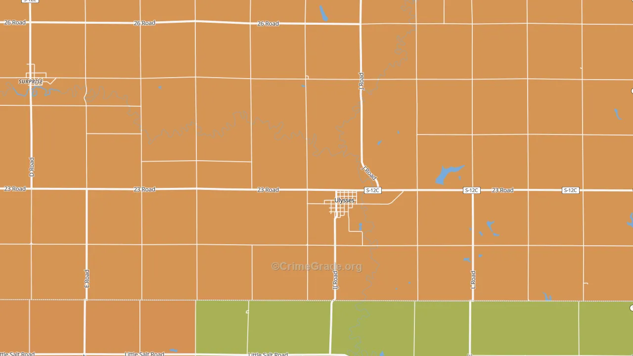 Ulysses, NE Map of Assault Rates