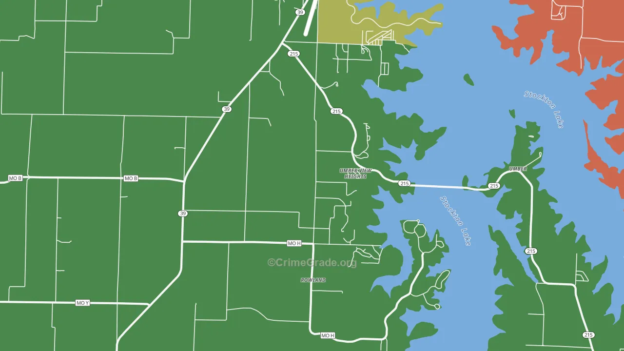 Umber View Heights, MO Map of Assault Rates
