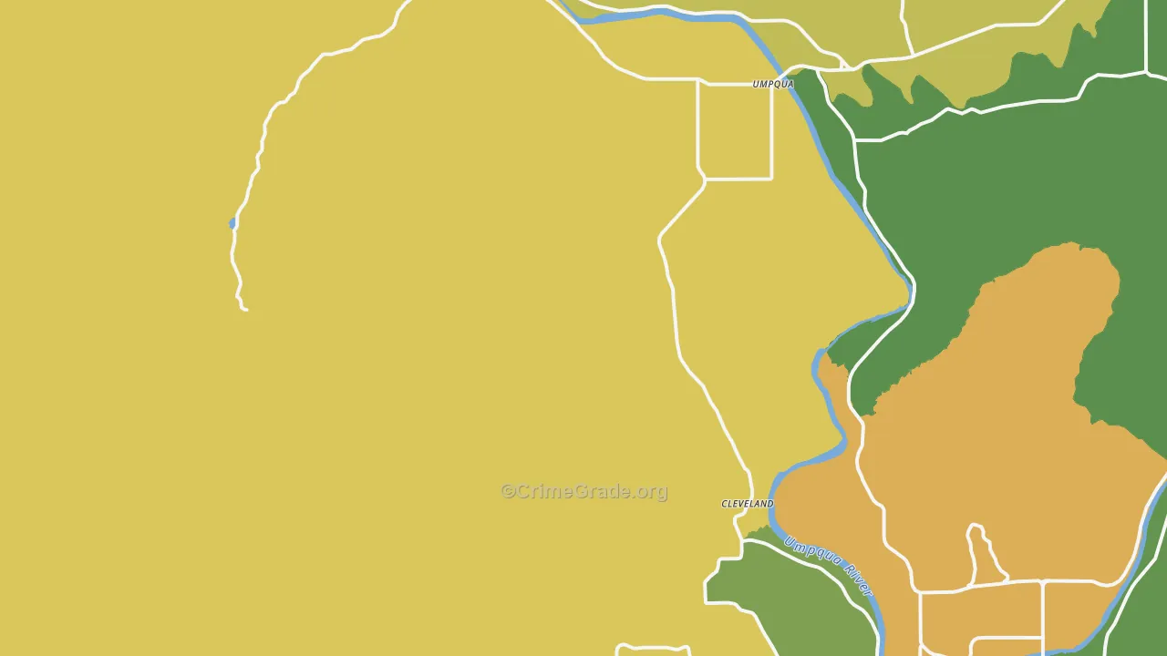 Umpqua, OR Map of Assault Rates