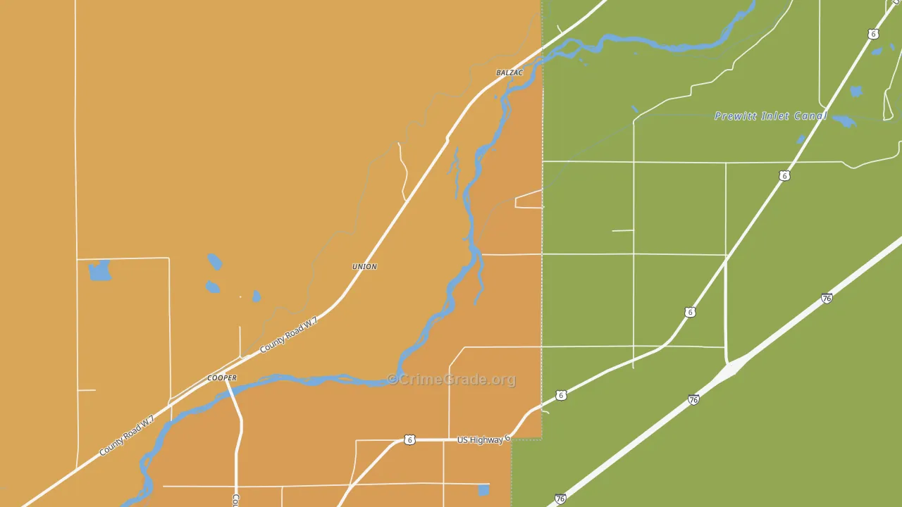 Union, CO Map of Assault Rates