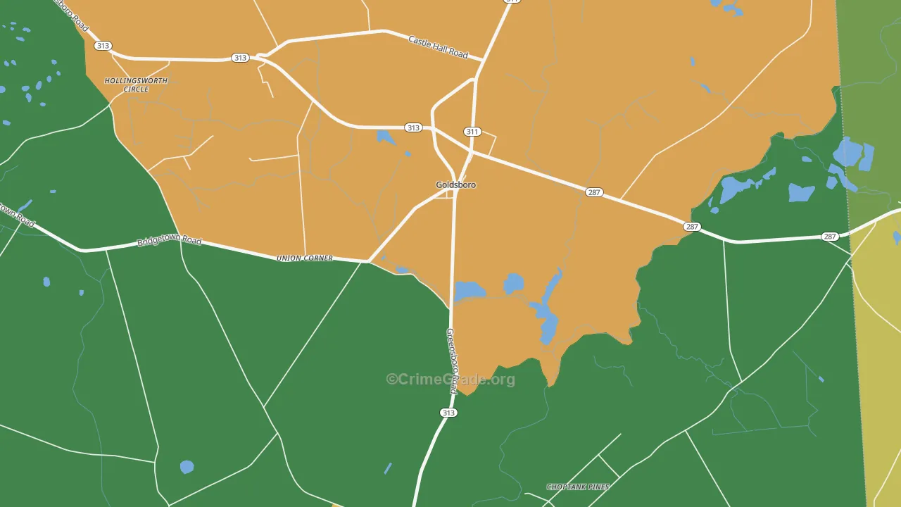 Union Corner, MD Map of Assault Rates