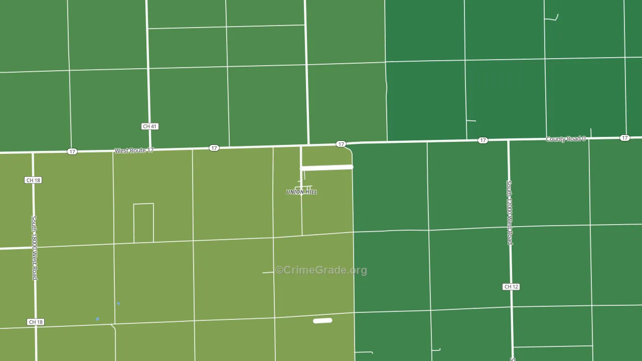 Union Hill, IL Map of Assault Rates