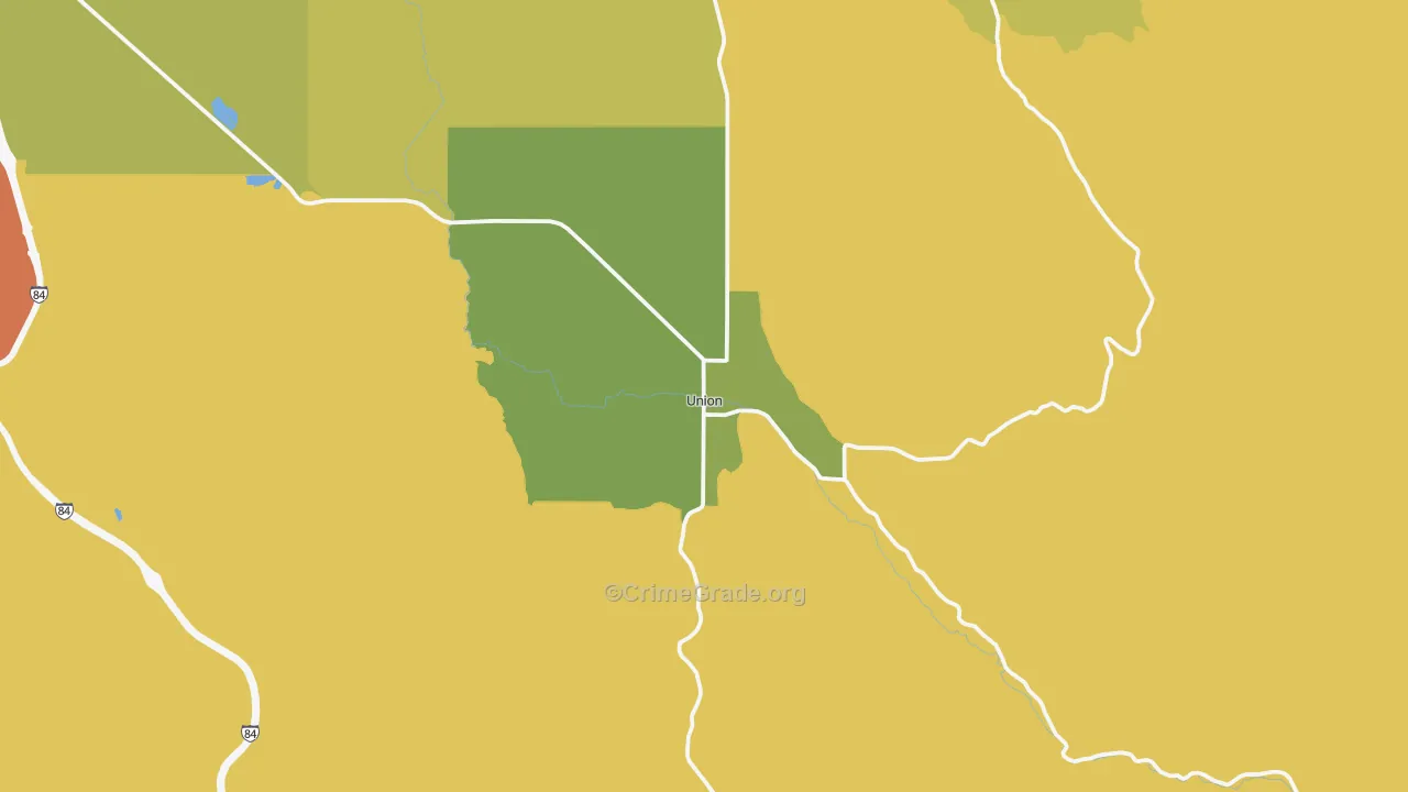 Union, OR Map of Assault Rates
