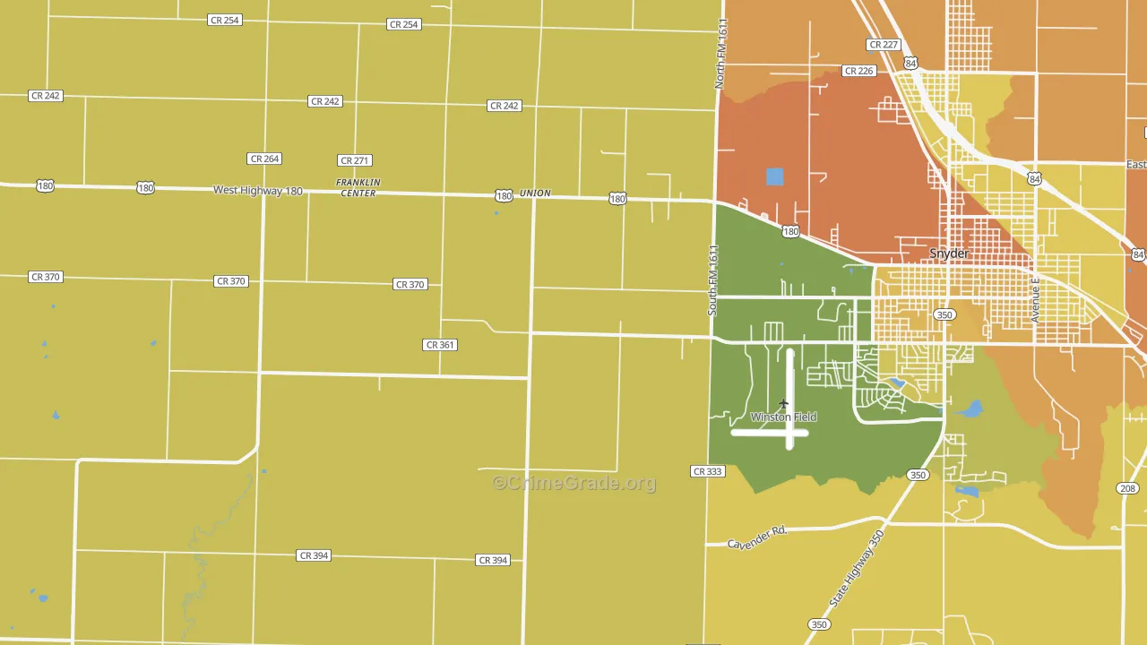 Union, TX Map of Assault Rates