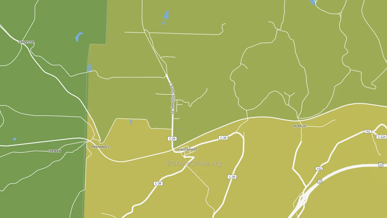 Unionport, OH Map of Assault Rates