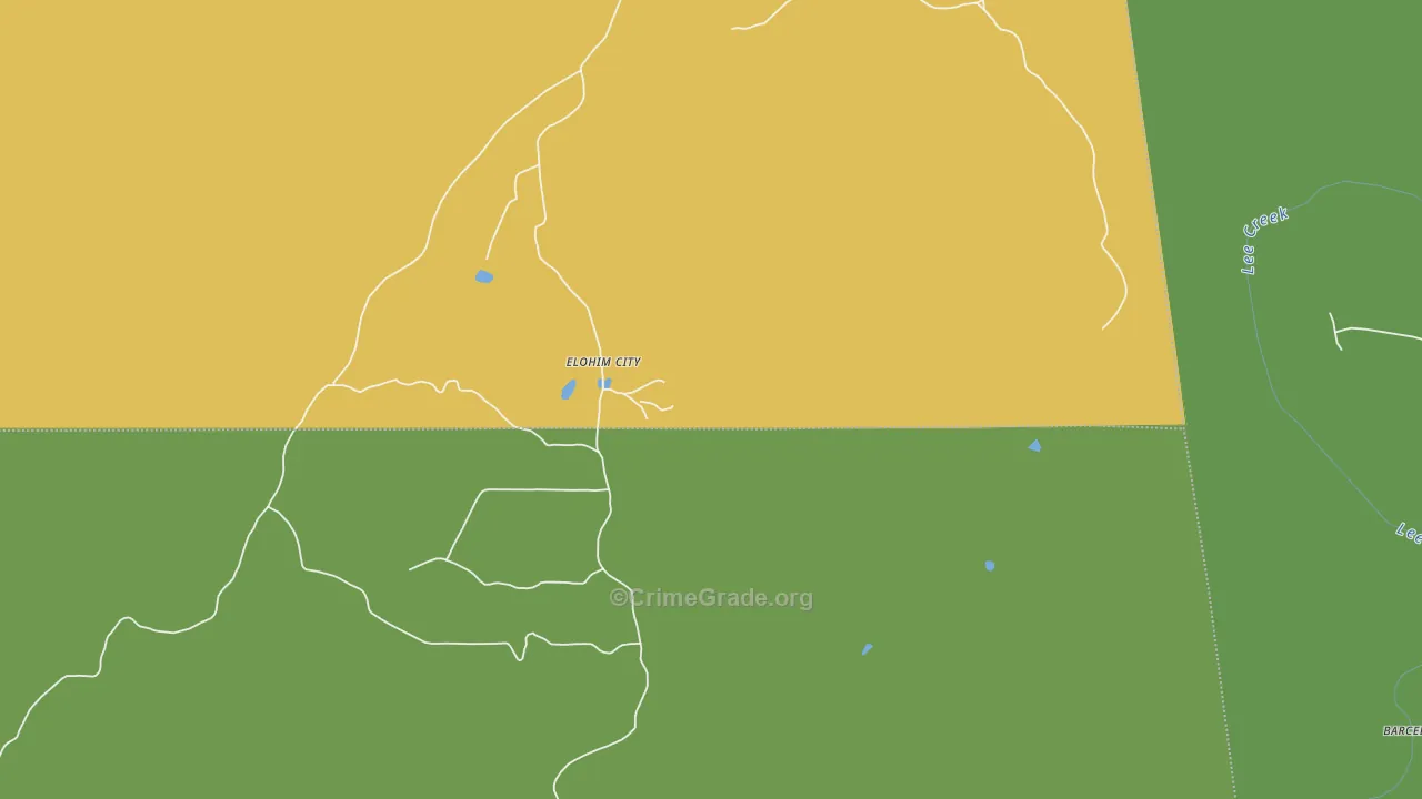 Uniontown, OK Map of Assault Rates