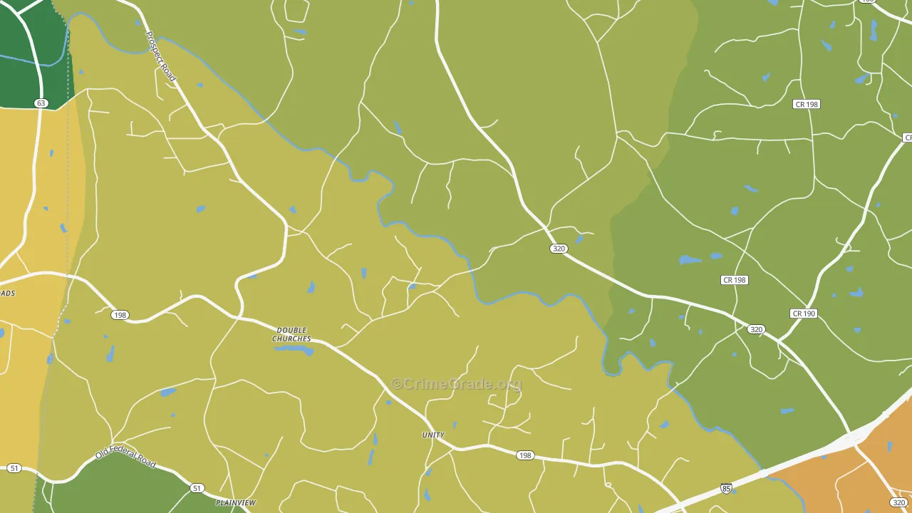 Unity, GA Map of Assault Rates