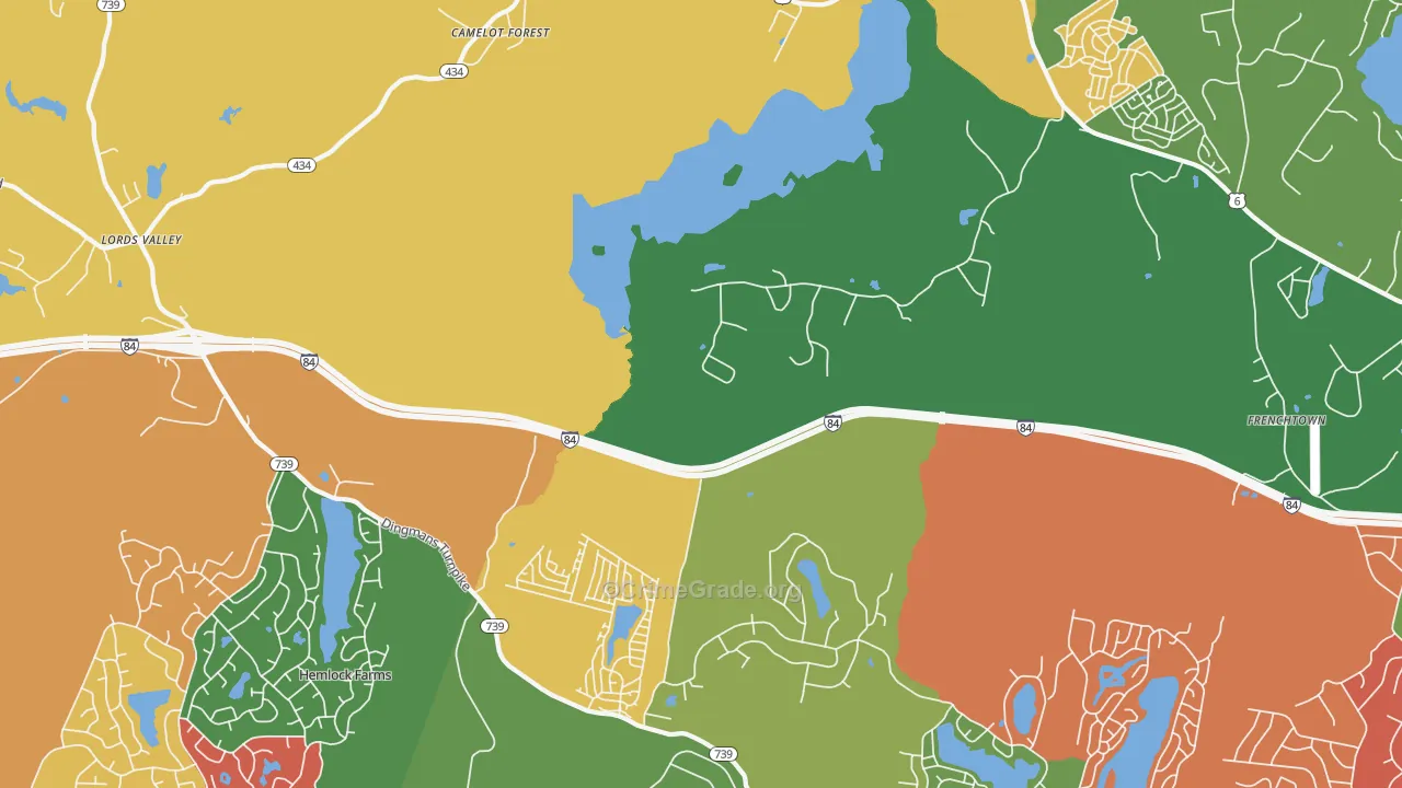 Unity House, PA Map of Assault Rates