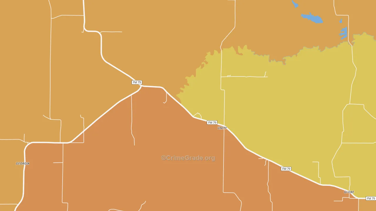 Unity, TX Map of Assault Rates