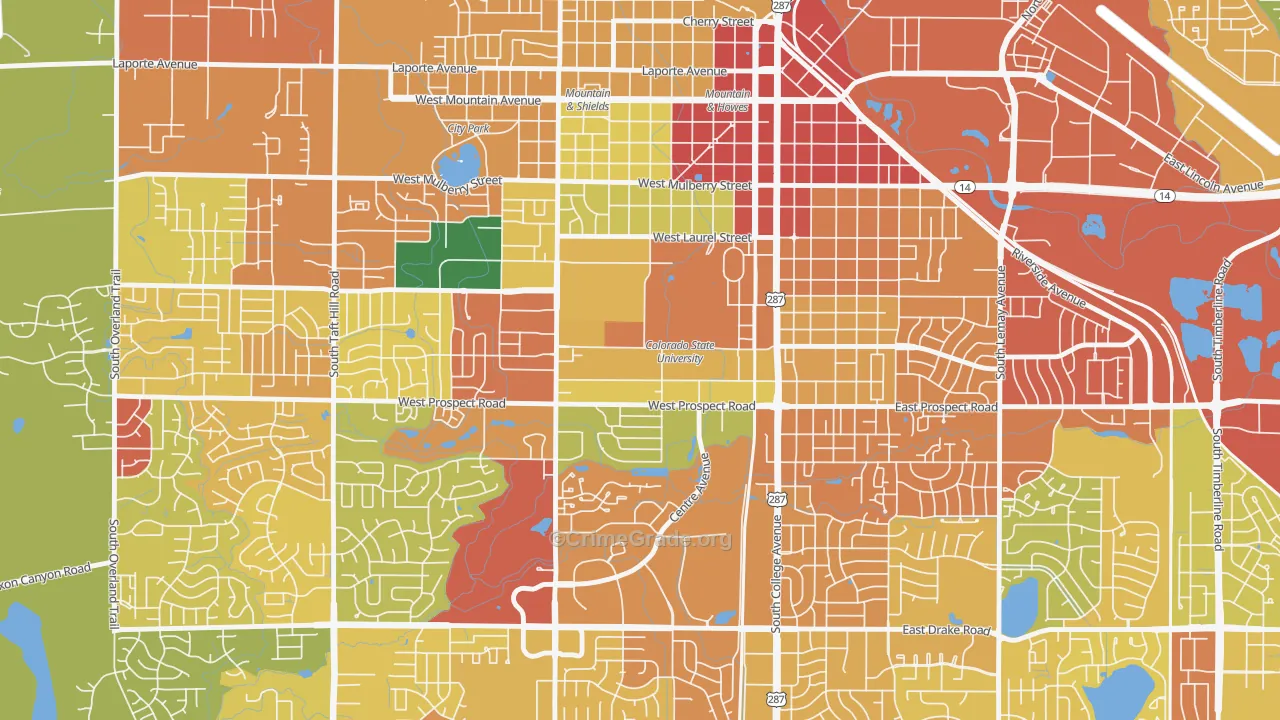 University North, Fort Collins, CO Map of Assault Rates