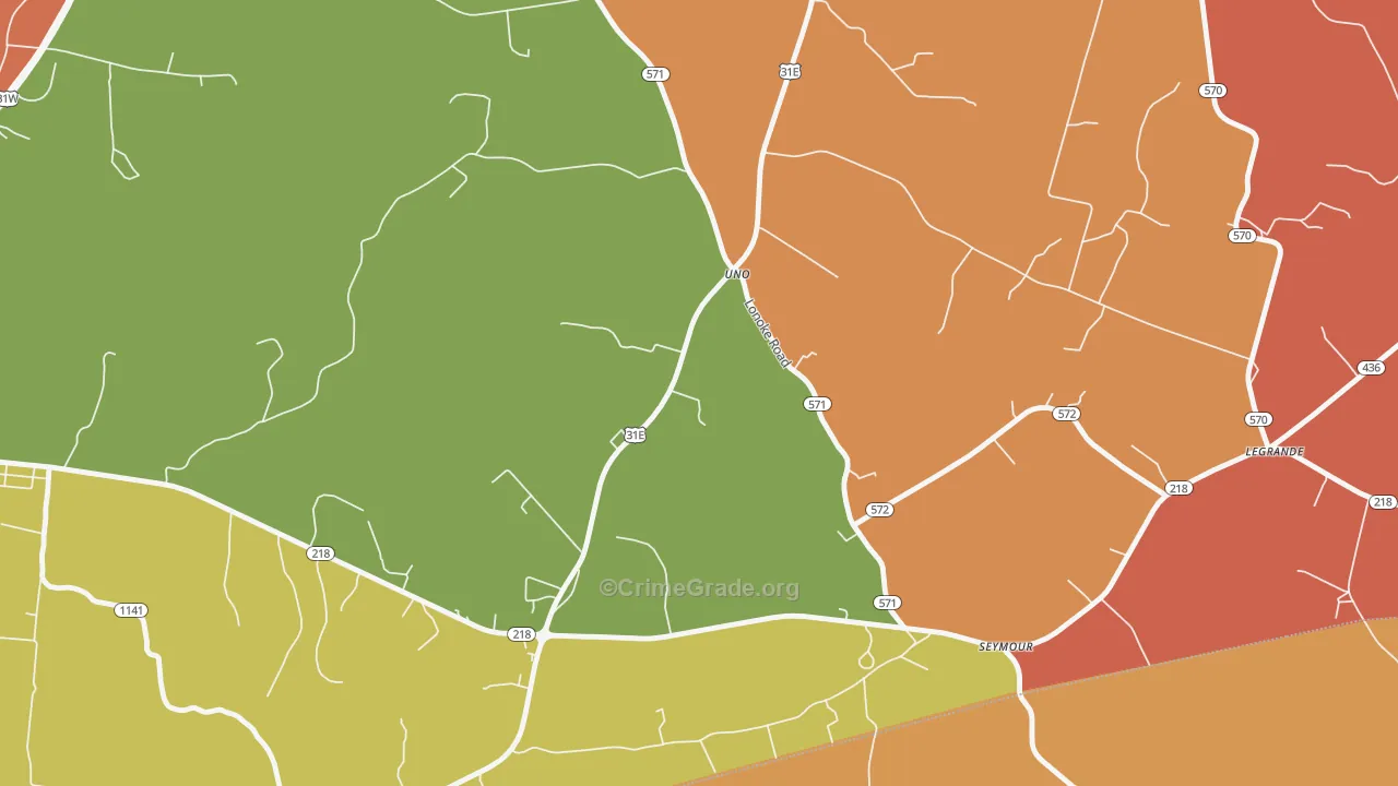 Uno, KY Map of Assault Rates