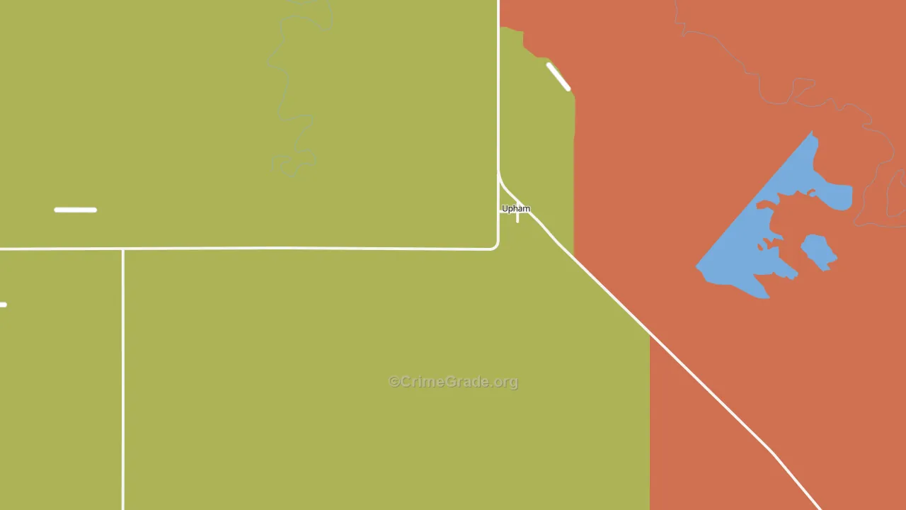 Upham, ND Map of Assault Rates