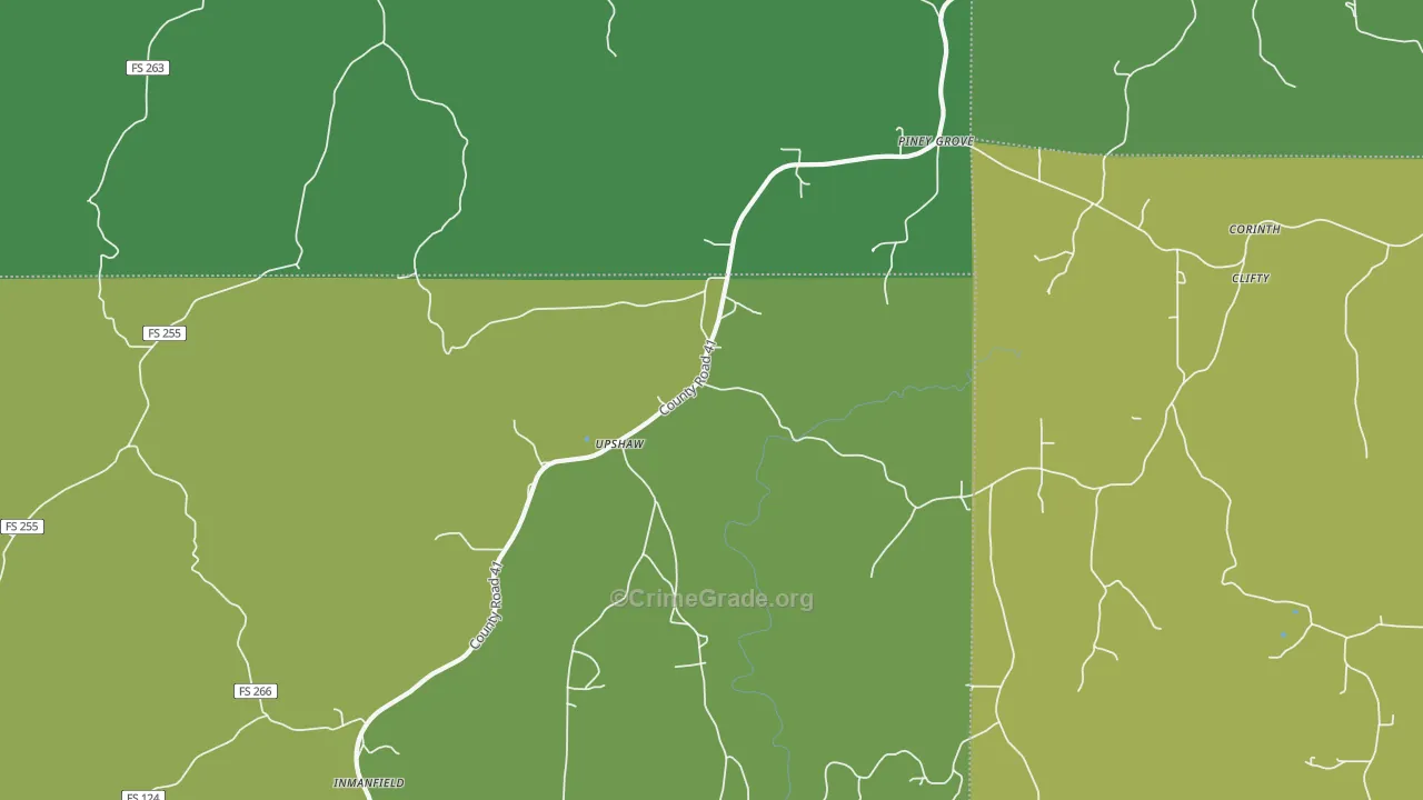Upshaw, AL Map of Assault Rates