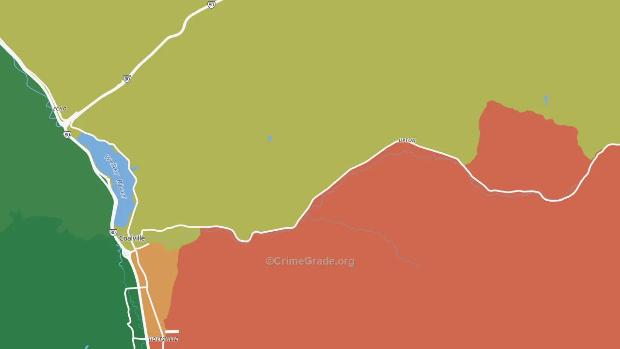 Upton, UT Map of Assault Rates