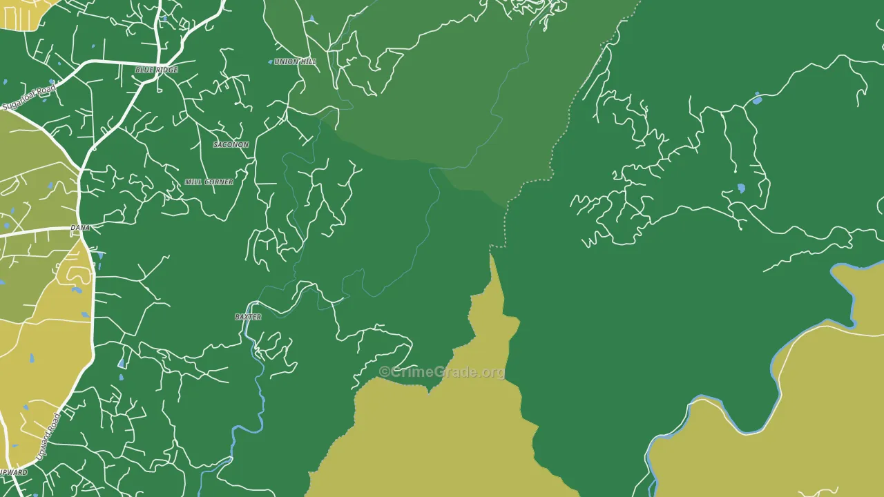 Upward, NC Map of Assault Rates