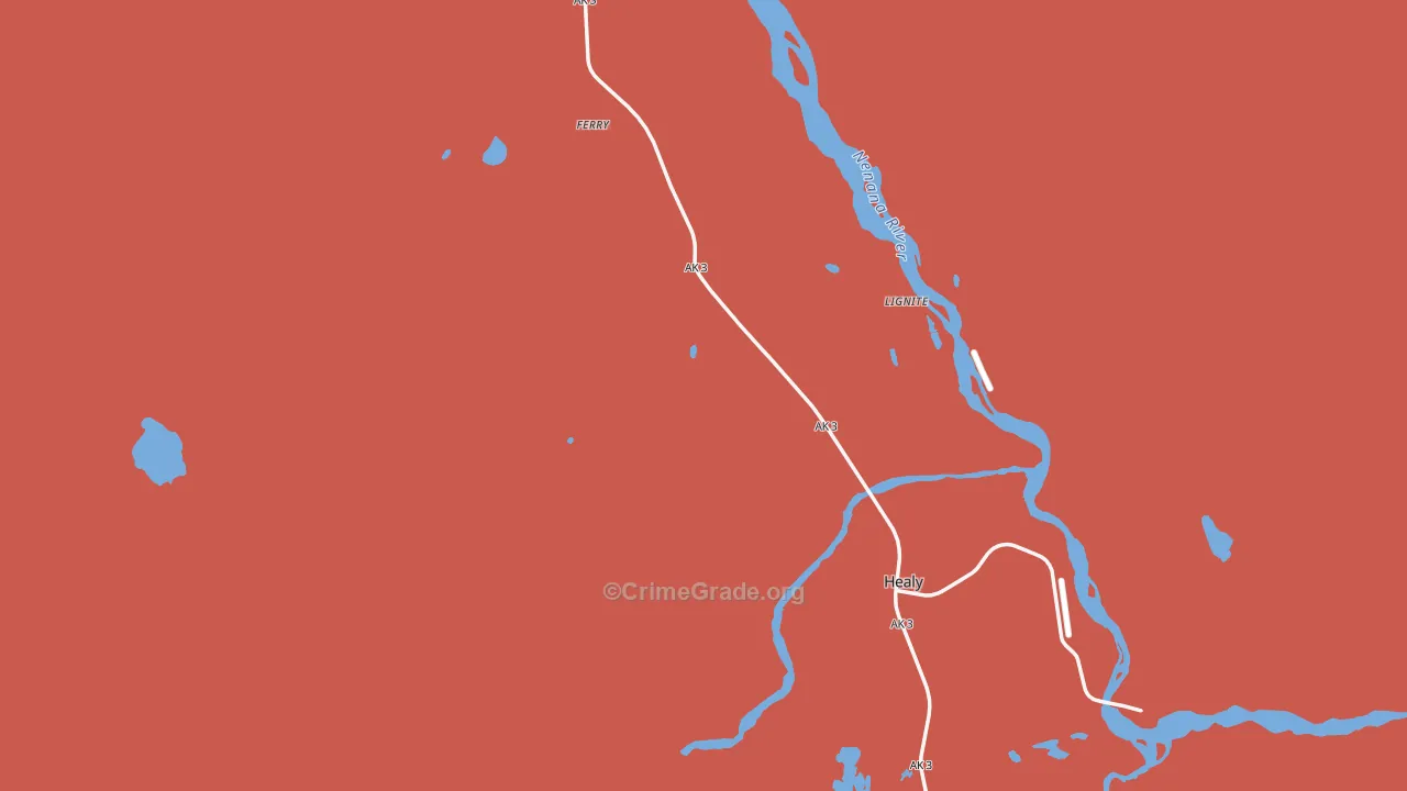 Usibelli, AK Map of Assault Rates