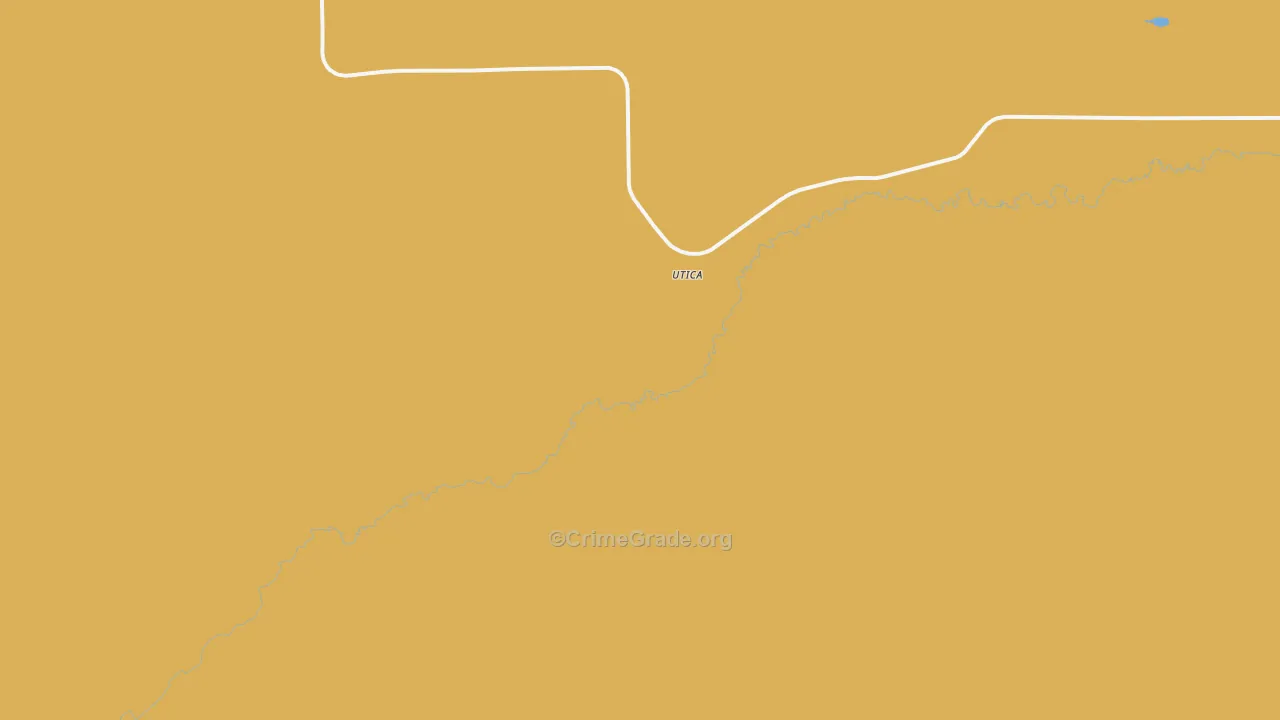 Utica, MT Map of Assault Rates