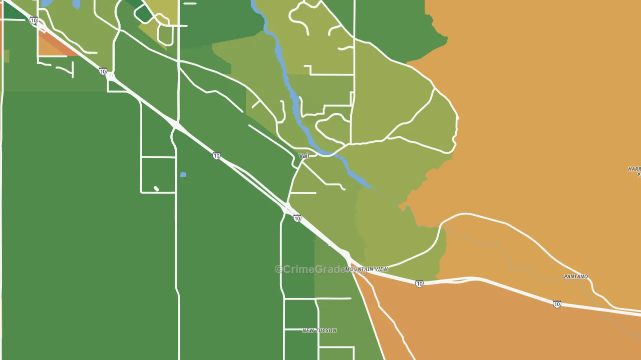 Vail, AZ Map of Assault Rates