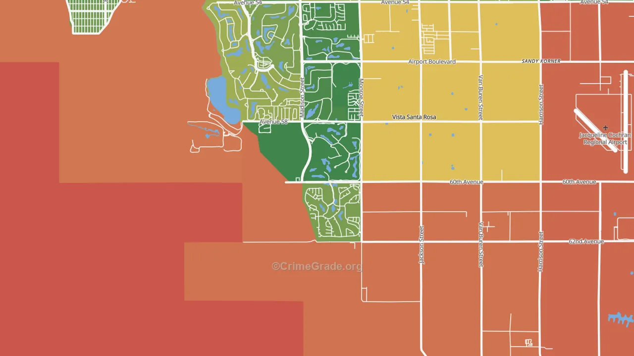Valerie, CA Map of Assault Rates