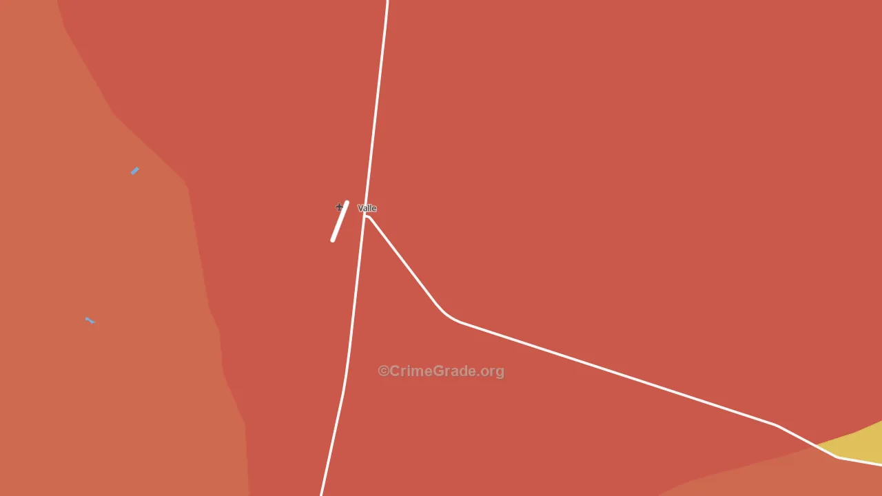 Valle, AZ Map of Assault Rates