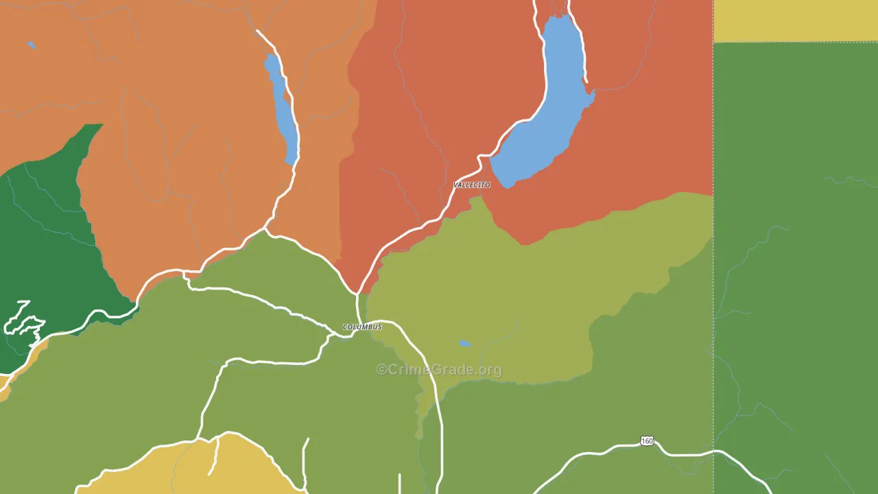 Vallecito, CO Map of Assault Rates