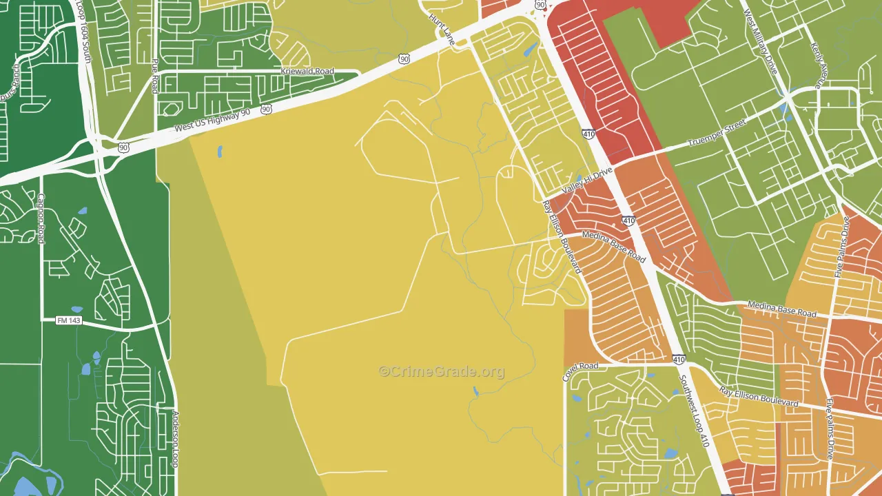 Valley-Hi, TX Map of Assault Rates