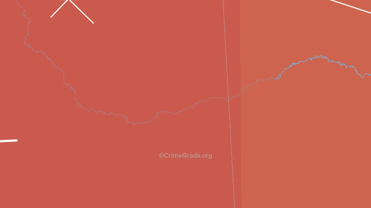 Valley Wells, TX Map of Assault Rates