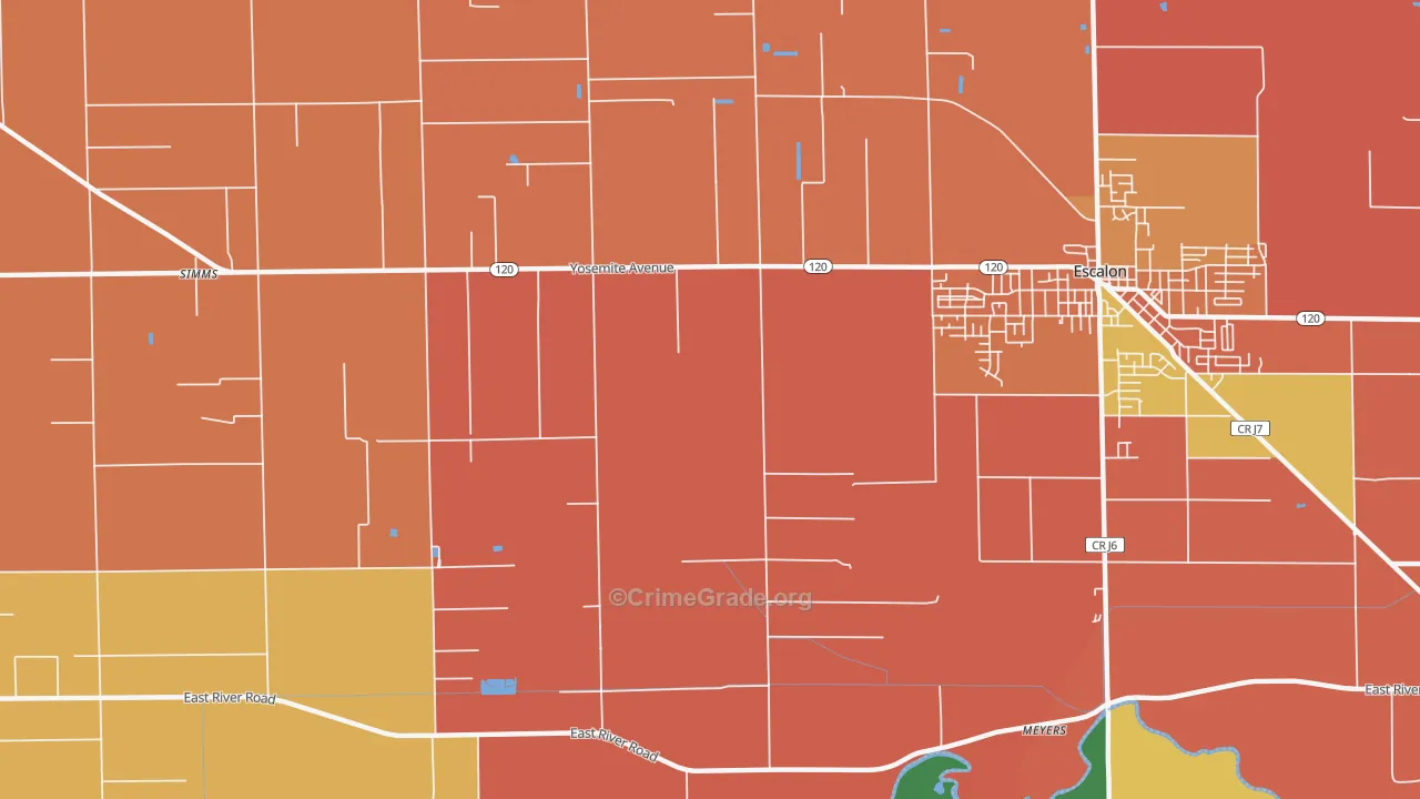 Van Allen, CA Map of Assault Rates