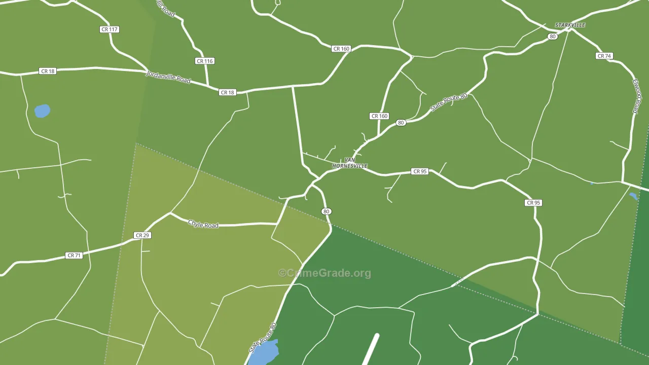 Van Hornesville, NY Map of Assault Rates