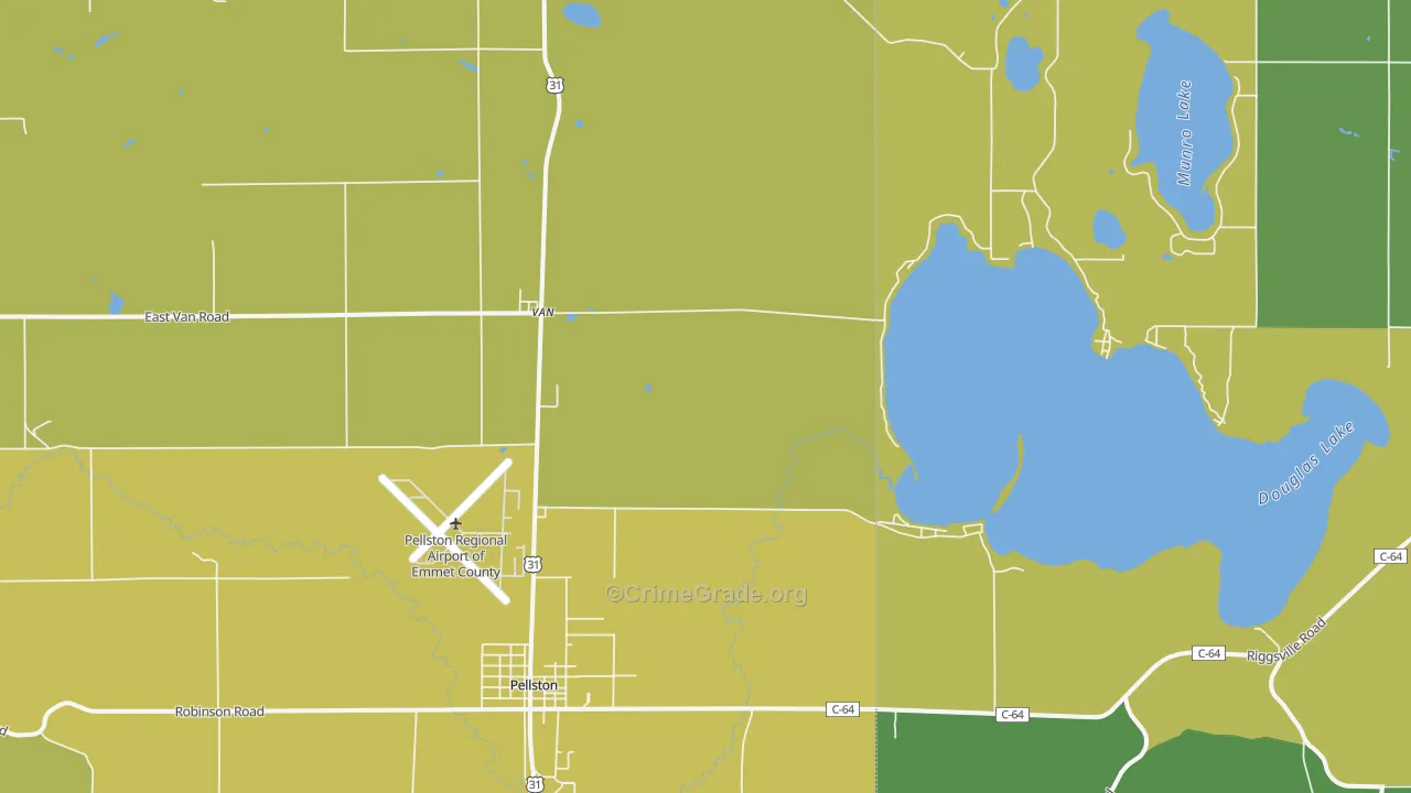 Van, MI Map of Assault Rates