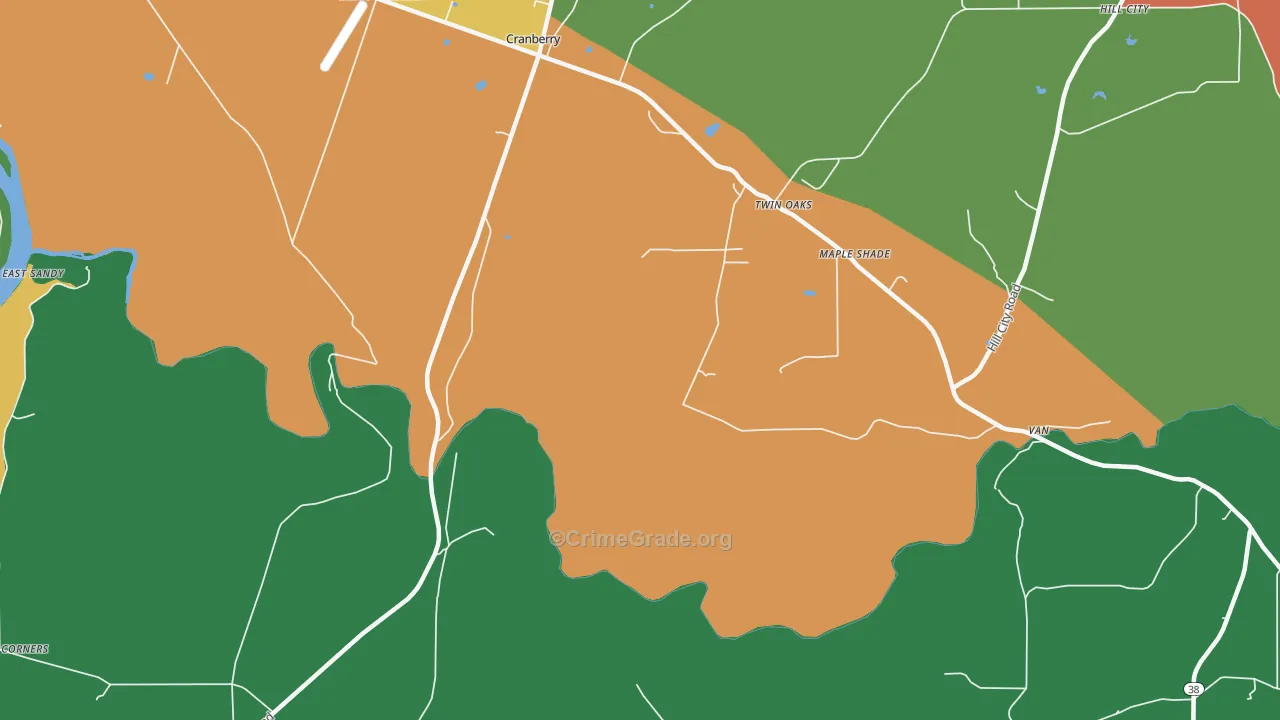 Van, PA Map of Assault Rates