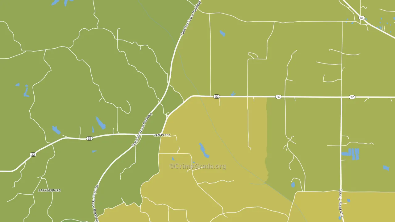 Van Vleet, MS Map of Assault Rates