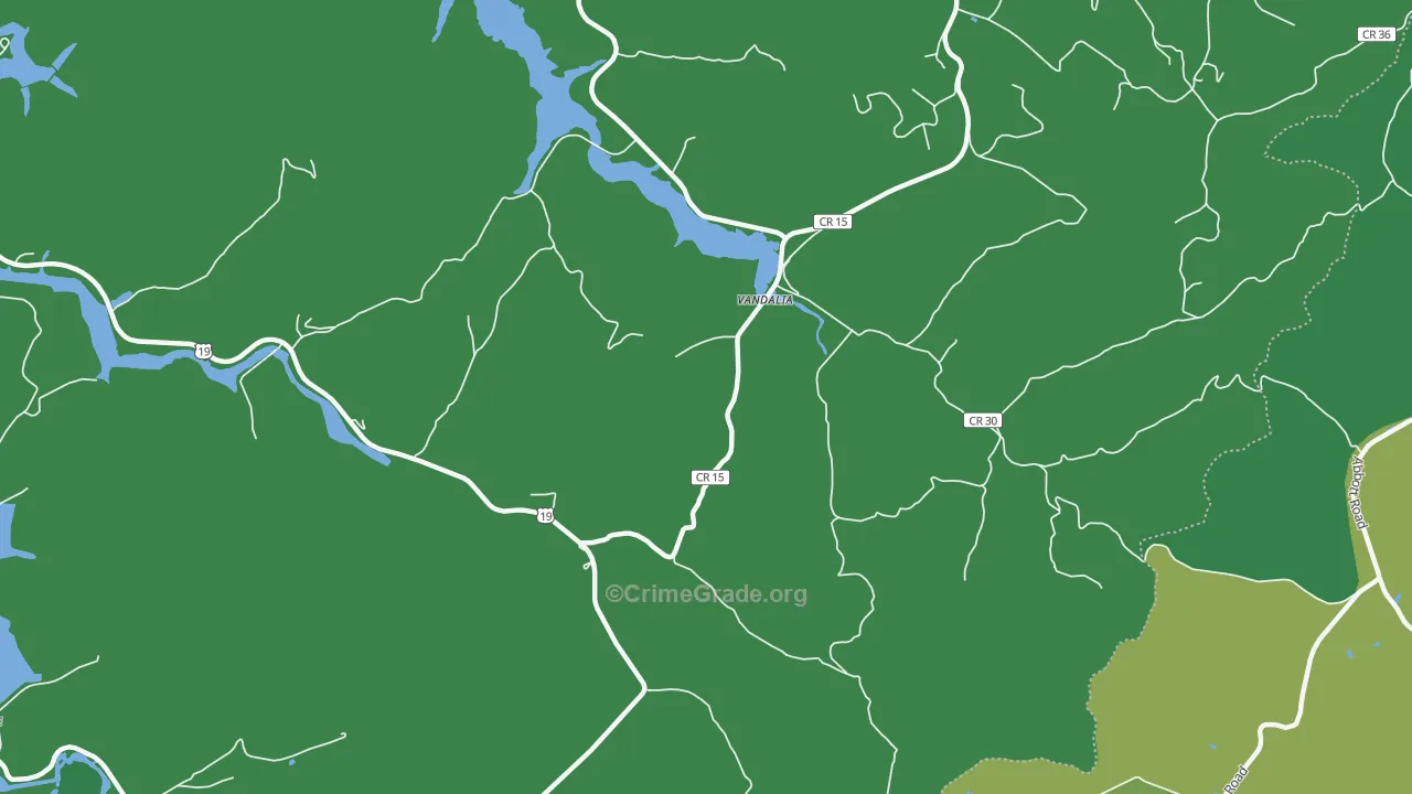 Vandalia, WV Map of Assault Rates